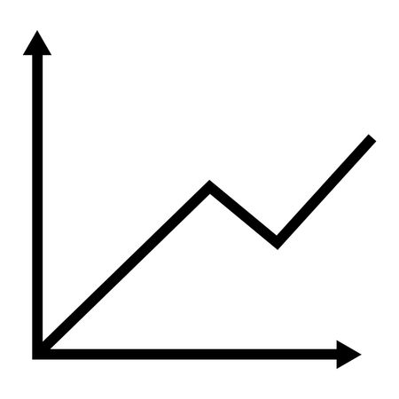 Vector Illustration of Black Graph Sheet Icon
