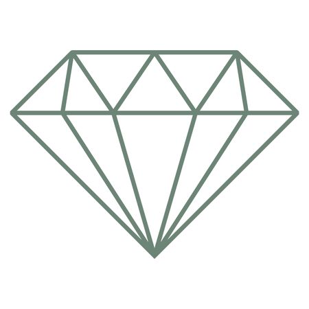 Vector Illustration of Diamond Icon in Green
