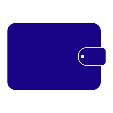 Vector Illustration of Wallet Icon in Blue