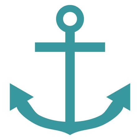 Vector Illustration of Anchor Icon in Green
