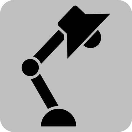 Vector Illustration of Table Lamp Icon
