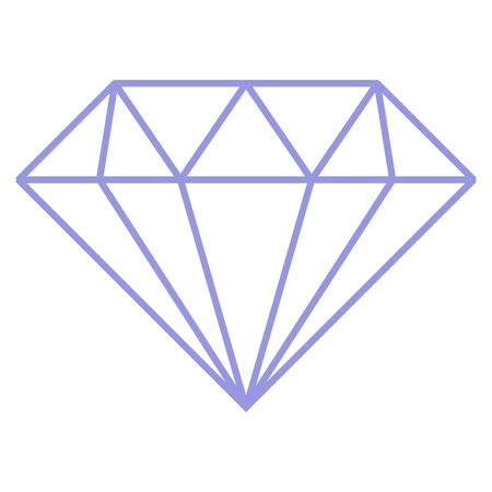 Vector Illustration of Purple Diamond Icon
