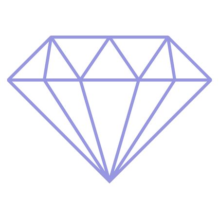 Vector Illustration of Purple Diamond Icon