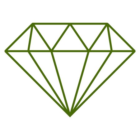 Vector Illustration of Green Diamond Icon