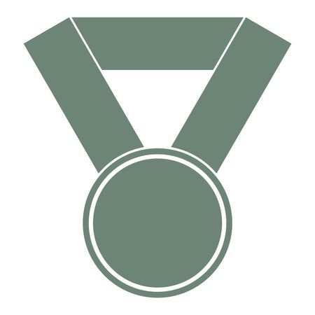 Vector Illustration of Green Medal Icon
