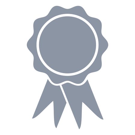 Vector Illustration of Gray Badge Icon