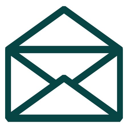 Vector Illustration of Green Mail Box Icon
