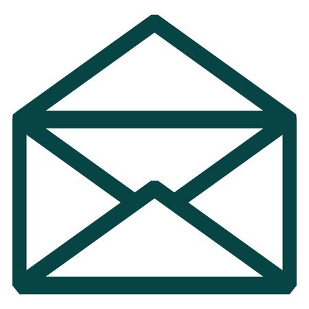 Vector Illustration of Green Mail Box Icon