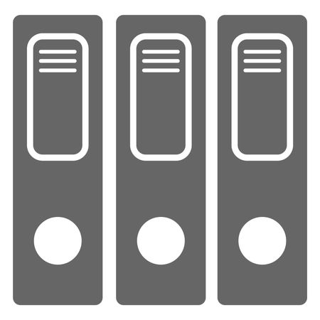 Vector Illustration of Gray File Icon
