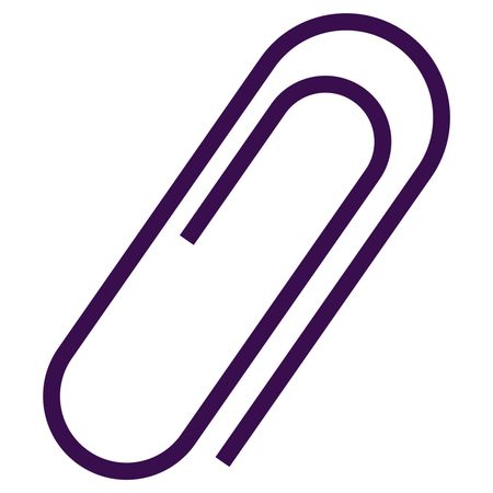 Purple Vector Illustration with Paper Clip Icon
