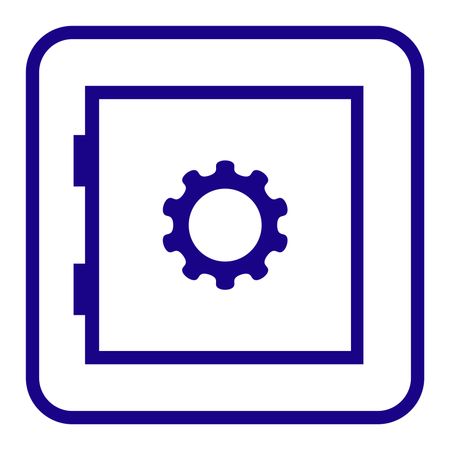 Blue Vector Illustration of Security Devices Icon