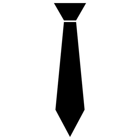 Vector Illustration of Tie Icon in Black
