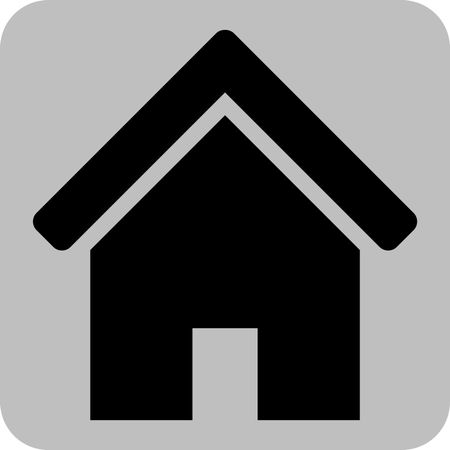 Vector Illustration of Home Icon in Black