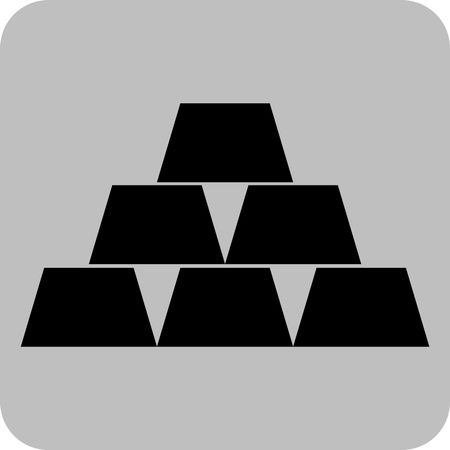 Vector Illustration of Cup Pyramid Icon in Black

