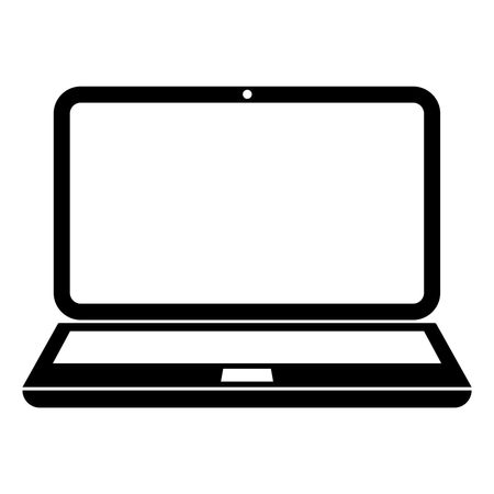 vector-illustration-laptop-icon-black-573210034 Vector Illustration of Laptop Icon in Black