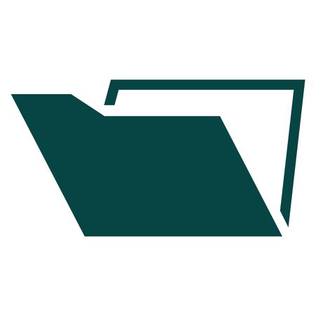 Vector Illustration of Folder Icon in Green
