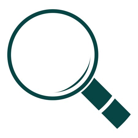 Vector Illustration of Search Icon in Green
