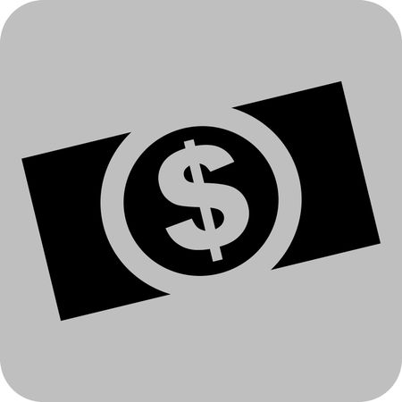 Vector Illustration of Money Icon in Black
