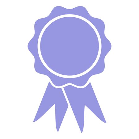 Vector Illustration of Badge Icon in violet

