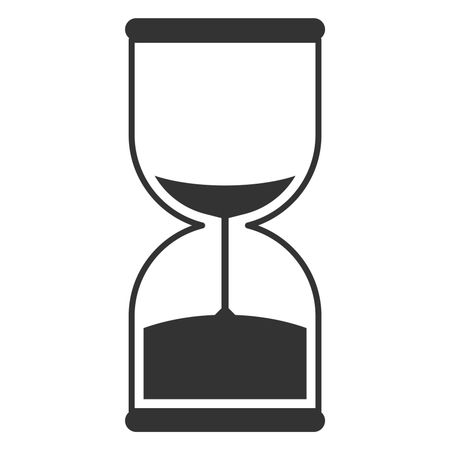 Vector Illustration of Hourglass Icon in Black