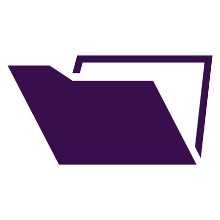 Vector Illustration of Folder Icon Purple
