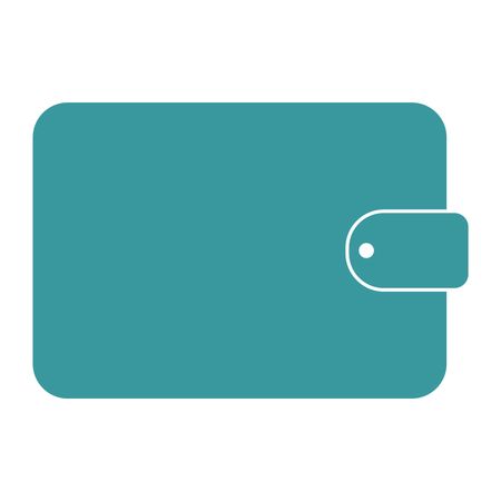 Vector Illustration of Wallet High Quality Icon in Blue
