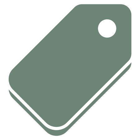Vector Illustration of Tag Icon in gray
