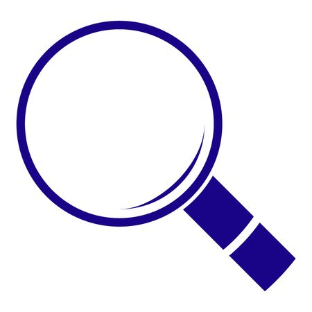 Vector Illustration of Search Icon in blue

