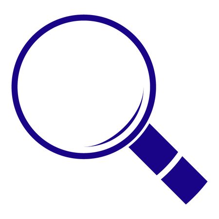 Vector Illustration of Search Icon in blue