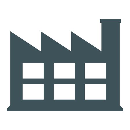 Vector Illustration of Library Building  Icon in gray
