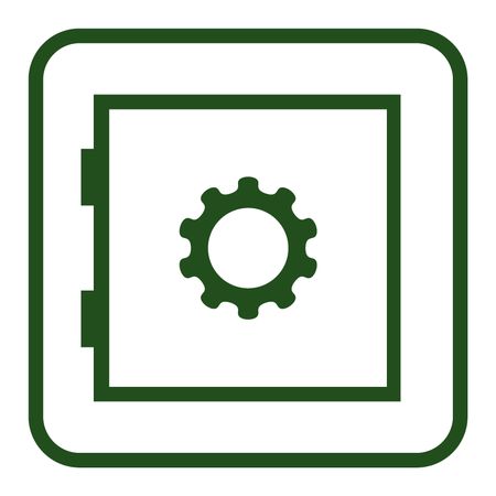 Vector Illustration of Security Devices Icon in Green
