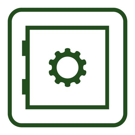 Vector Illustration of Security Devices Icon in Green