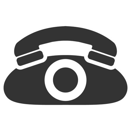 Vector Illustration of Phone Icon in Black
