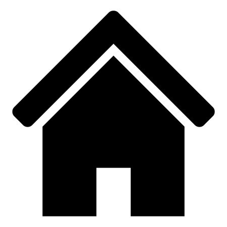 Vector Illustration of Home Icon in Black
