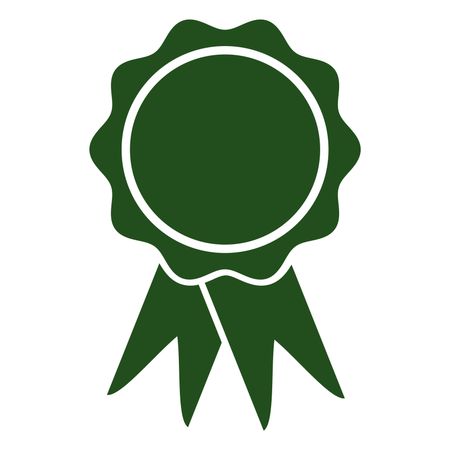 Vector Illustration of Badge Icon in green
