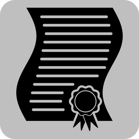 Vector Illustration of Contract Icon