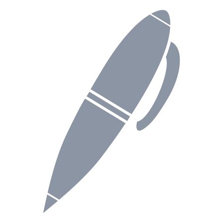 Vector Illustration of Grey Pen Icon
