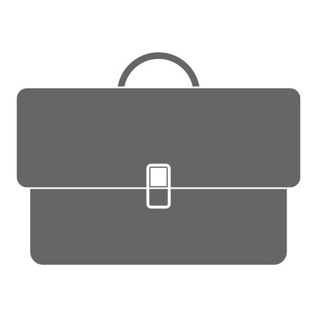 Vector Illustration of Grey Briefcase Icon

