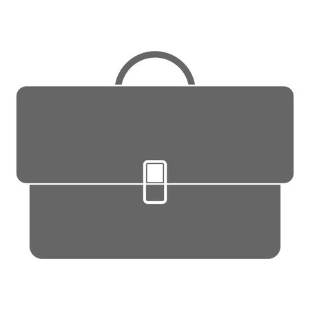 Vector Illustration of Grey Briefcase Icon