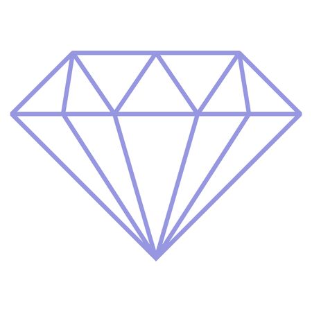 Vector Illustration of Violet Diamond Icon

