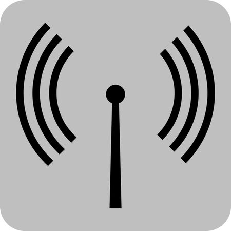 Vector Illustration of Antenna Icon
