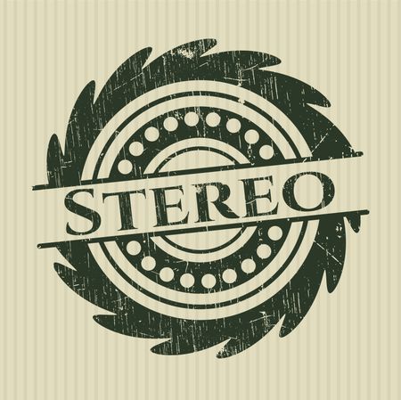 Stereo Rubber Grunge Texture Seal Emblem
