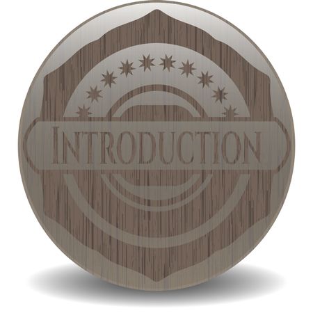 Introduction Vintage Wooden Emblem