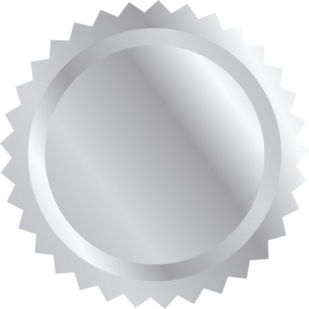 Blank Token with Silver Medal Icon
