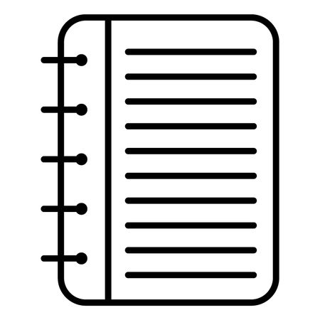 Vector Illustration of Notebook Icon
