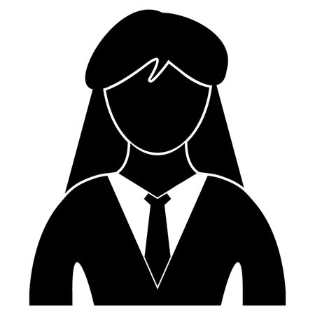 Vector Illustration of Lady Icon
