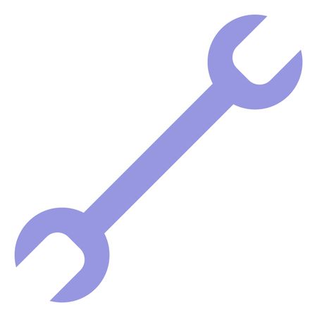 Vector Illustration of Purple Spanner Icon