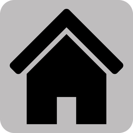 Vector Illustration of Home Icon in black