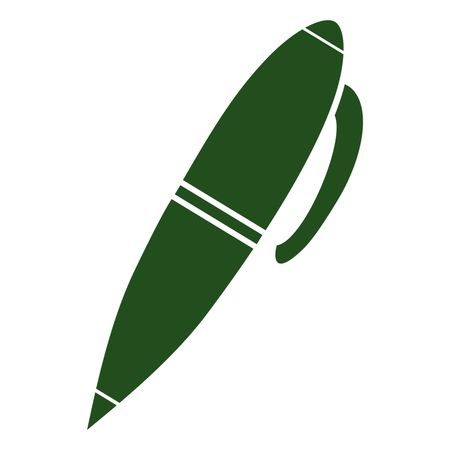Vector Illustration of Green Pen Icon
