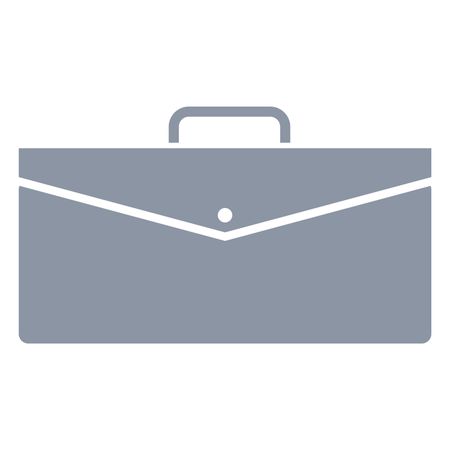 Vector Illustration of Gray Briefcase Icon
